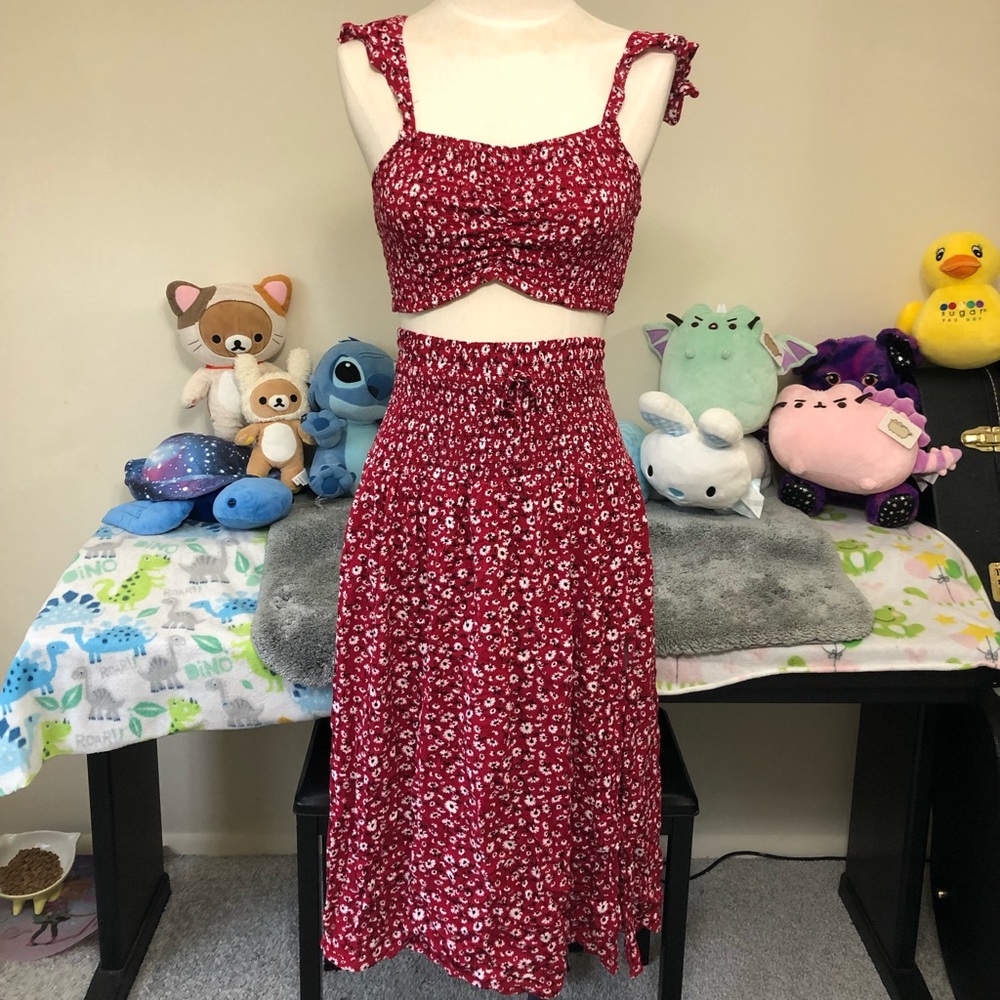 Shein two piece top and skirt